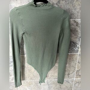 INTIMATELY FREE PEOPLE Ladies Women’s Size Small Green Knit Body Suit